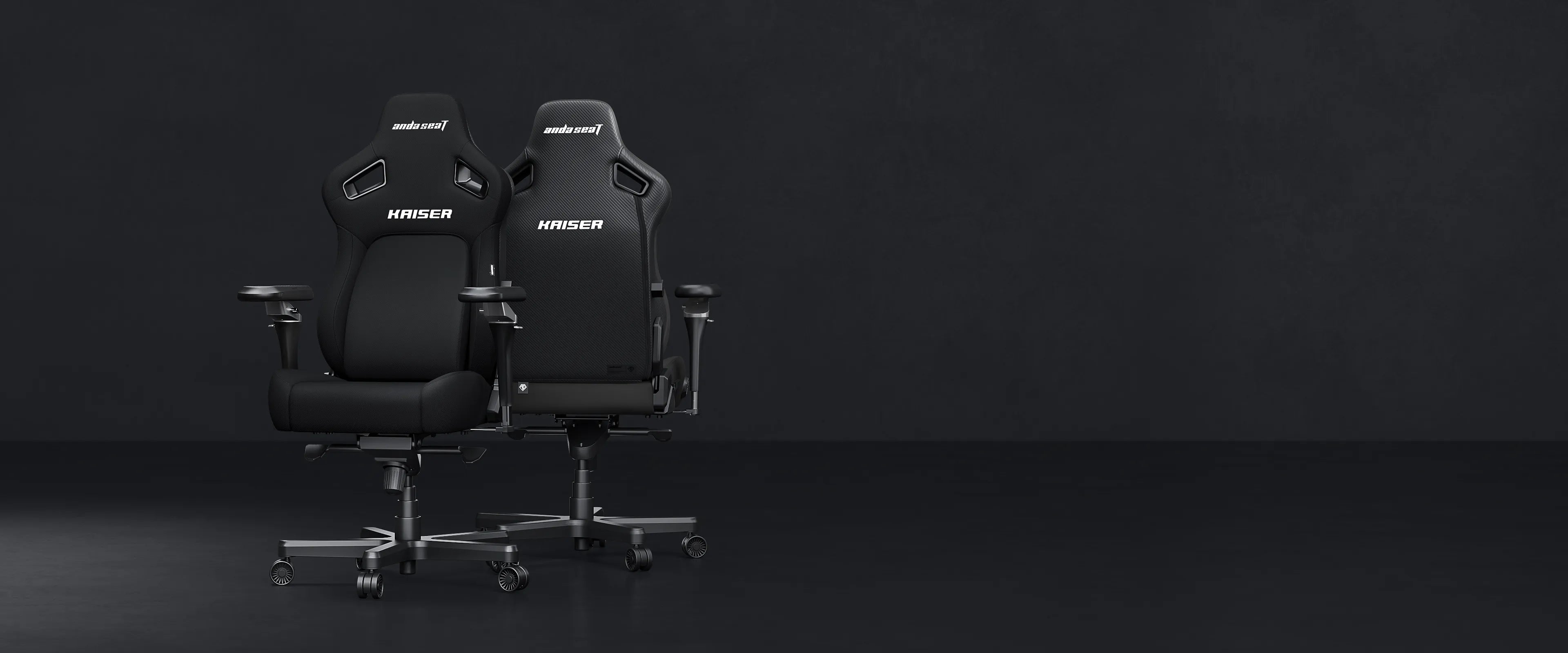 andaseat new kaiser 4 carbon black gaming chair