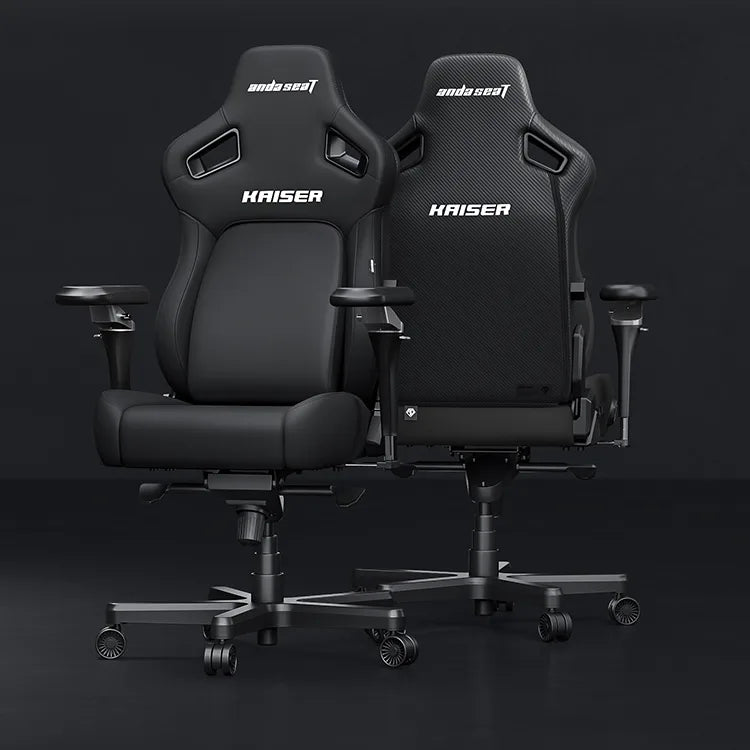 andaseat new kaiser 4 carbon black gaming chair
