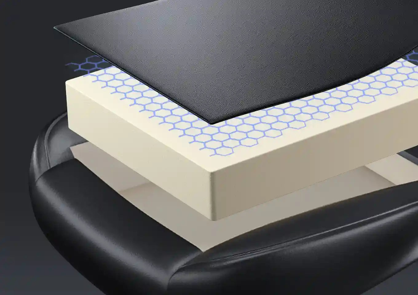 andaseat new kaiser 4 gaming chair with high-density foam cushion